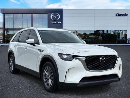 Rhodium White Premium 2025 Mazda CX-90 SE