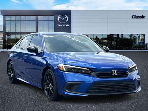 Aegean Blue Metallic 2022 Honda Civic Sport