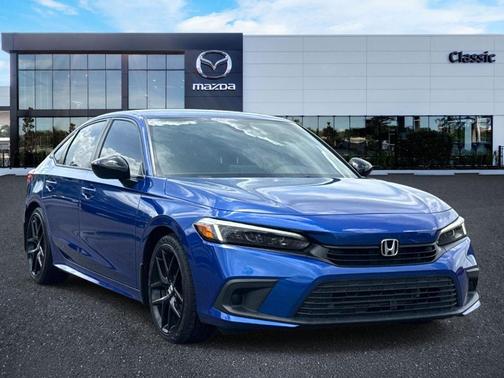Aegean Blue Metallic 2022 Honda Civic Sport
