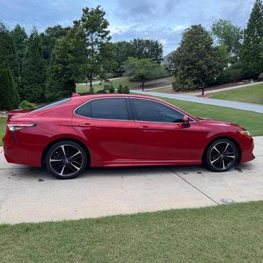 Red 2019 Toyota Camry XSE