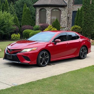 Red 2019 Toyota Camry XSE