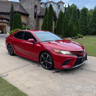 Red 2019 Toyota Camry XSE