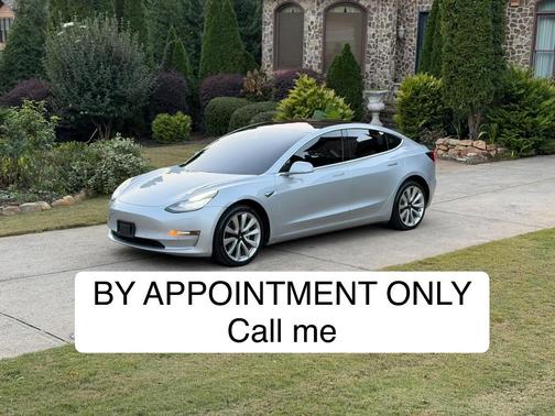 Silver 2018 Tesla Model 3 Long Range