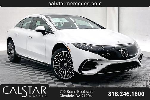 Moonlight White 2026 Mercedes-Benz EQS 450 Base 4MATIC