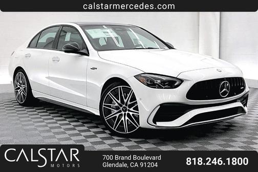 Polar White 2026 Mercedes-Benz AMG C 43 Base 4MATIC