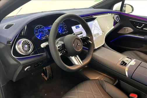 Moonlight White 2026 Mercedes-Benz EQS 580 Base 4MATIC