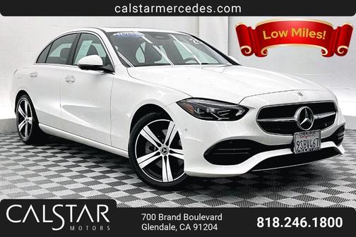White 2025 Mercedes-Benz C-Class C 300