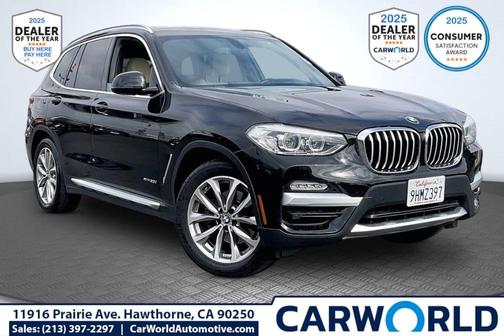 Jet Black 2018 BMW X3 xDrive30i