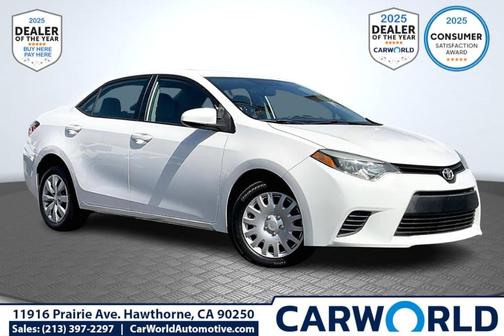 Super White 2014 Toyota Corolla L