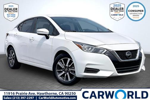 Aspen White TriCoat Pearl 2021 Nissan Versa 1.6 SV