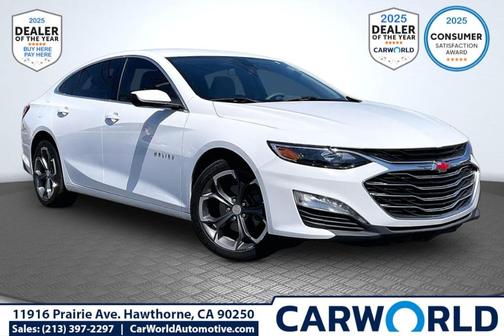 Summit White 2022 Chevrolet Malibu LT