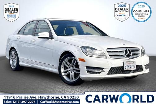 White 2013 Mercedes-Benz C-Class C 250
