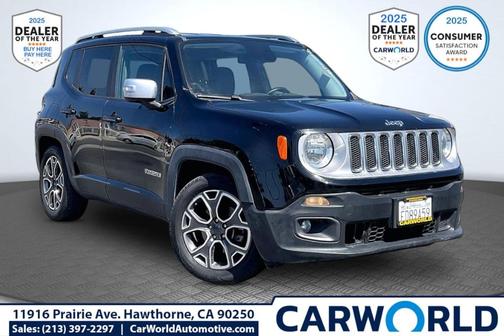 Black 2017 Jeep Renegade Limited