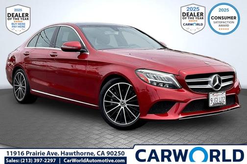 designo Cardinal Red Metallic 2020 Mercedes-Benz C-Class C 300