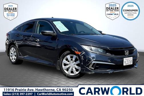 Modern Steel Metallic 2019 Honda Civic LX