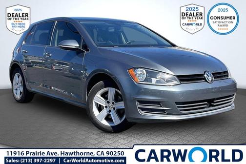 Platinum Gray Metallic 2017 Volkswagen Golf TSI Wolfsburg Edition 4-Door