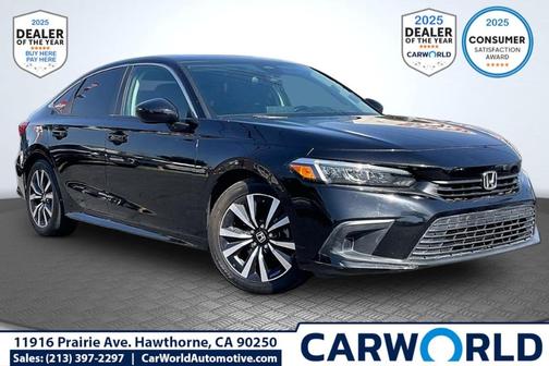 Crystal Black Pearl 2022 Honda Civic EX
