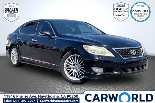 Obsidian Black 2010 Lexus LS 460 Base