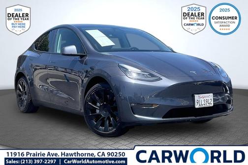 Gray 2021 Tesla Model Y Long Range