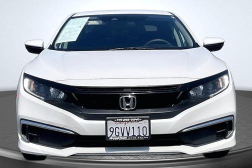 Platinum White Pearl 2020 Honda Civic LX