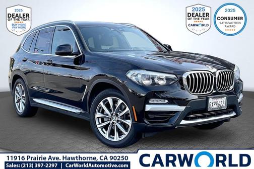 Jet Black 2019 BMW X3 xDrive30i