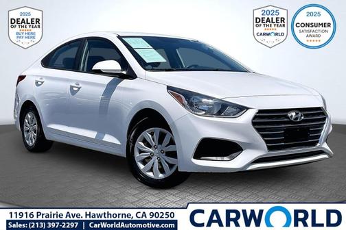 Frost White Pearl 2020 Hyundai Accent SE