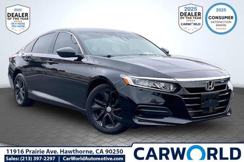 Crystal Black Pearl 2020 Honda Accord LX 1.5T