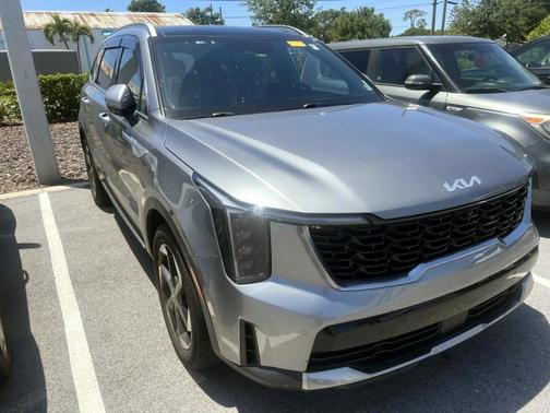 Steel Gray 2025 Kia Sorento Hybrid SX Prestige