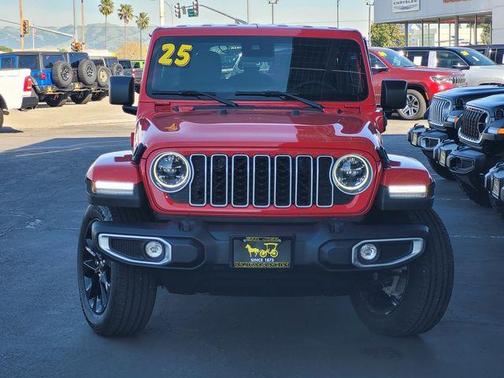 Firecracker Red Clearcoat 2025 Jeep Wrangler 4xe Sahara