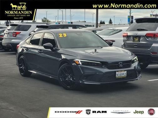 Gray 2023 Honda Civic Sport