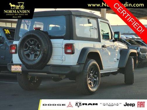 Bright White Clearcoat 2025 Jeep Wrangler Sport