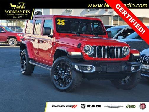 Firecracker Red Clearcoat 2025 Jeep Wrangler 4xe Sahara