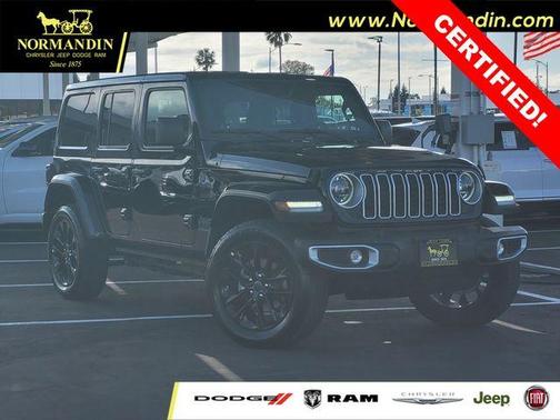 Black Clearcoat 2025 Jeep Wrangler 4xe Sahara