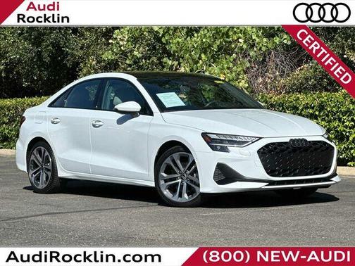 Glacier White Metallic 2025 Audi A3 2.0T Premium