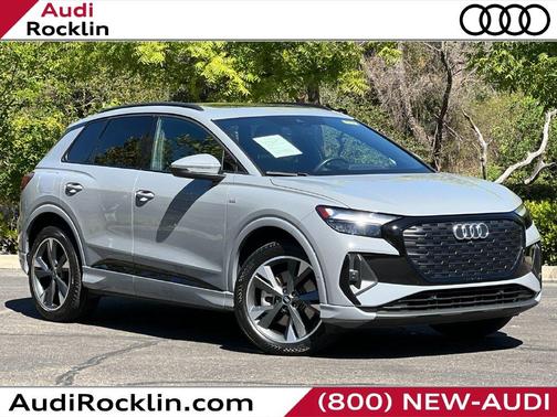 Pebble Gray 2024 Audi Q4 e-tron 50 Premium Plus