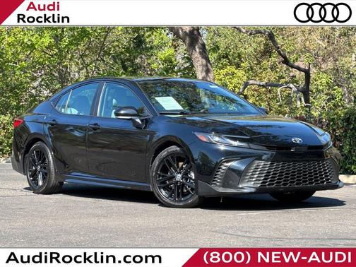 Midnight Black Metallic 2025 Toyota Camry SE
