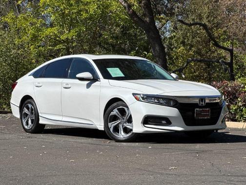 White 2018 Honda Accord EX-L