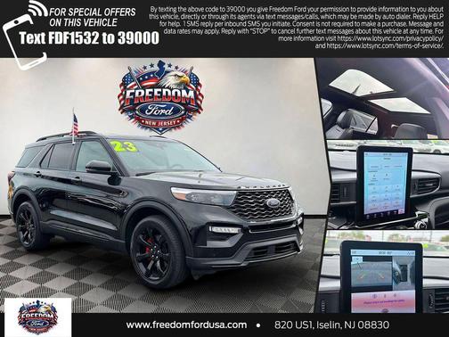 Agate Black Metallic 2023 Ford Explorer ST