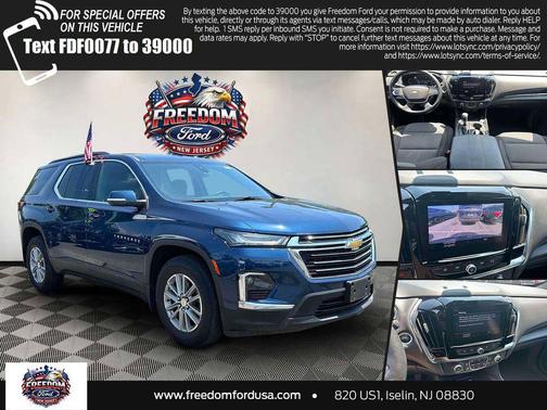 Northsky Blue Metallic 2023 Chevrolet Traverse LT Cloth