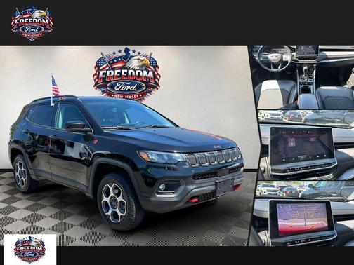 Diamond Black Crystal Pearlcoat 2022 Jeep Compass Trailhawk