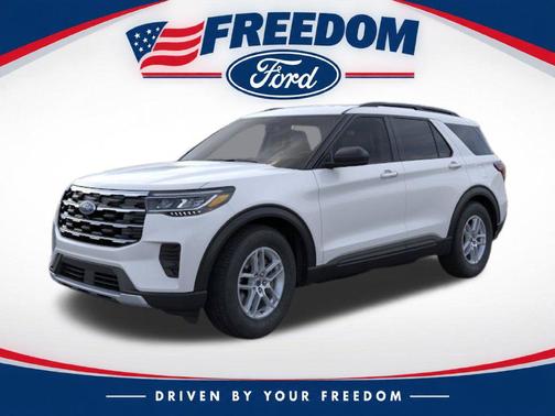 Space White Metallic 2026 Ford Explorer Active