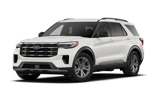 Star White Metallic Tri-Coat 2026 Ford Explorer Active