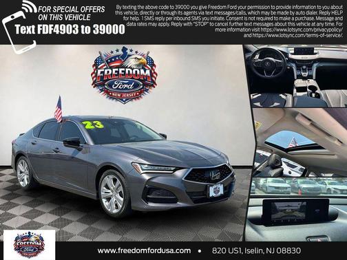 Lunar Silver Metallic 2023 Acura TLX Technology