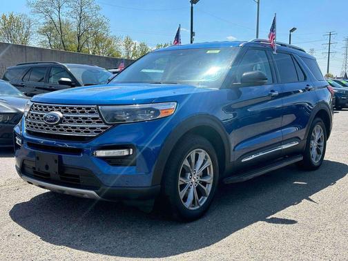 Atlas Blue Metallic 2023 Ford Explorer Limited