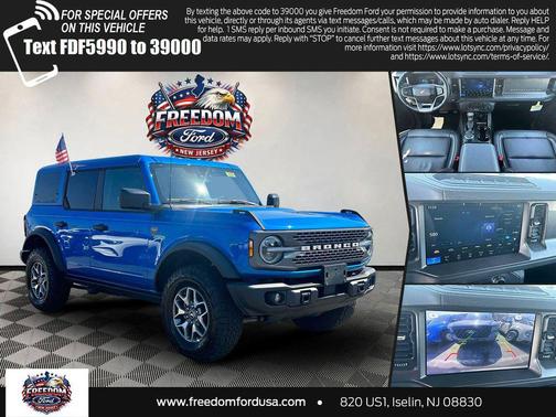 Blue Metallic 2025 Ford Bronco Badlands