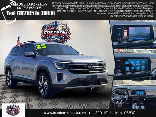 Gray 2025 Volkswagen Atlas 2.0T SE w/Technology 4MOTION