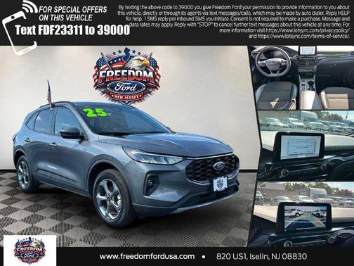 Gray Metallic 2025 Ford Escape ST-Line Select