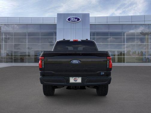 Agate Black Metallic 2025 Ford F-150 Lightning Flash