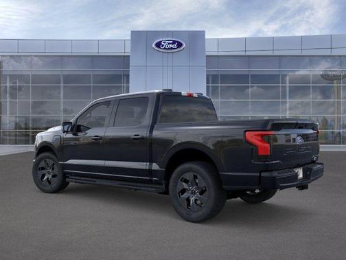Agate Black Metallic 2025 Ford F-150 Lightning Flash