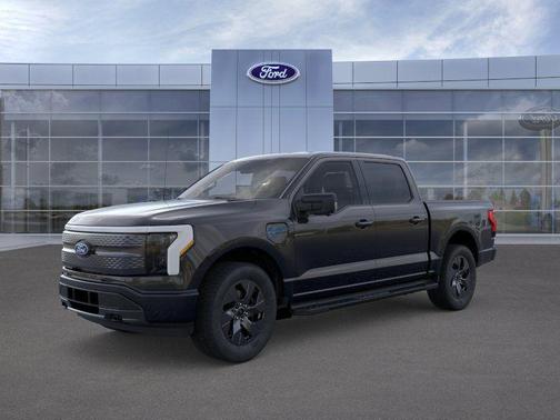 Agate Black Metallic 2025 Ford F-150 Lightning Flash
